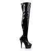 Pleaser - DELIGHT3000 Bottes cuissardes à plateforme - Noir Product image